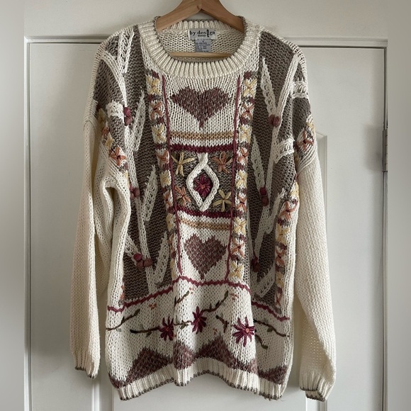 Vintage By Design Cottage Core Sweater - 1X - Picture 1 of 5